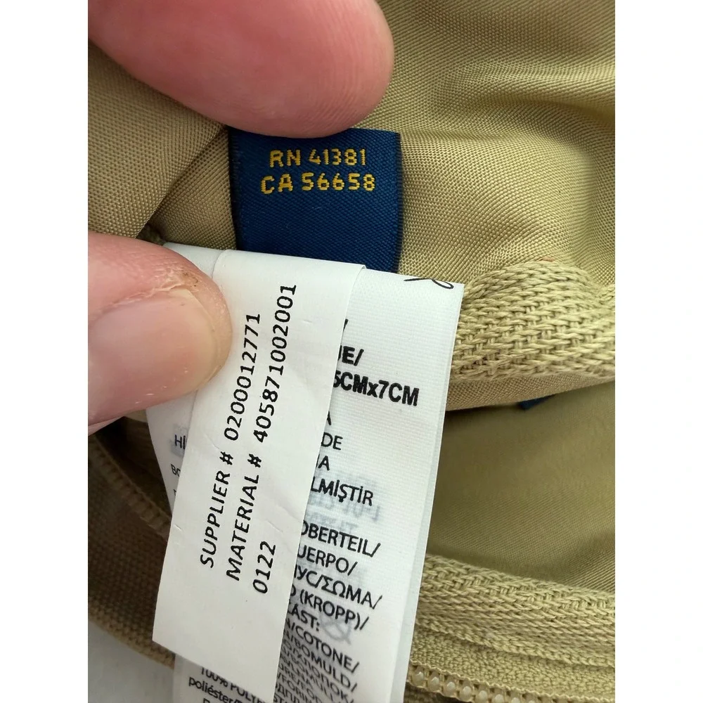 Polo Ralph Lauren Polo Bear Canvas Belt Bag Khaki Waist Crossbody Fanny Pack